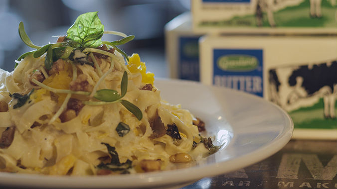 Recipe video produced for Grassland dairy, with Chef Tyler Slasburry from The Black Sheep restaurant in Whitewater, WI.
